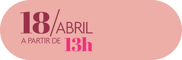 18 de abril, a partir de 13 horas